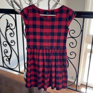 Gap kids dress. Red and navy blue plaid. Size XXL (14-16) kids